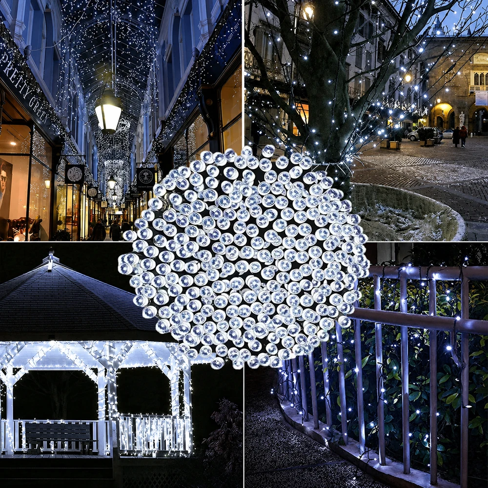 Realne Ceny Krzysztof Alchimionek Lampki Świąteczne 200 Led Choinkowe Dekoracyjne Sznur 20m Balta Zimne