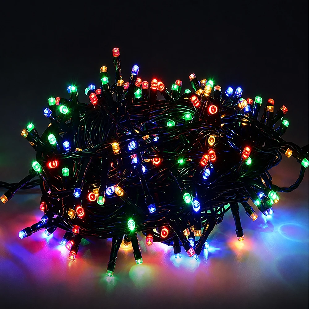 Realne Ceny Krzysztof Alchimionek Lampki Świąteczne 200 Led Choinkowe Dekoracyjne Sznur 20m Wielokolorowe RGB