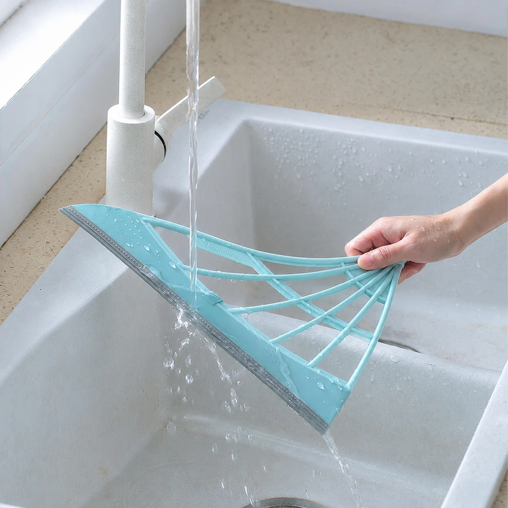 Realne Ceny Krzysztof Alchimionek Magiczna Szczotka Zmiotka Gumowa Silikonowa ze Ściągaczką Magicbroom 84 cm