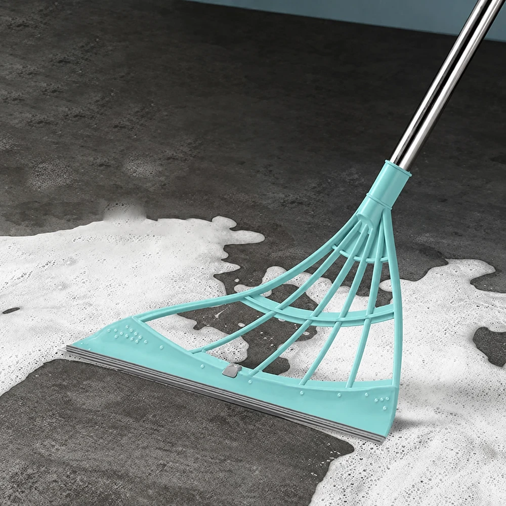 Realne Ceny Krzysztof Alchimionek Magiczna Szczotka Zmiotka Gumowa Silikonowa ze Ściągaczką Magicbroom 84 cm