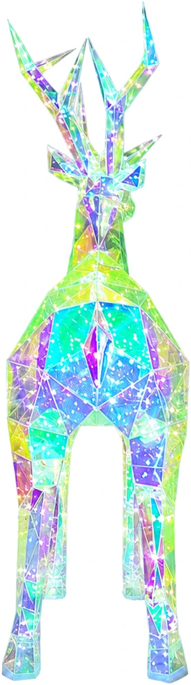 Realne Ceny Krzysztof Alchimionek Renifer LED holograficzny 3d świąteczny geometryczny sodo ozdoba 90cm