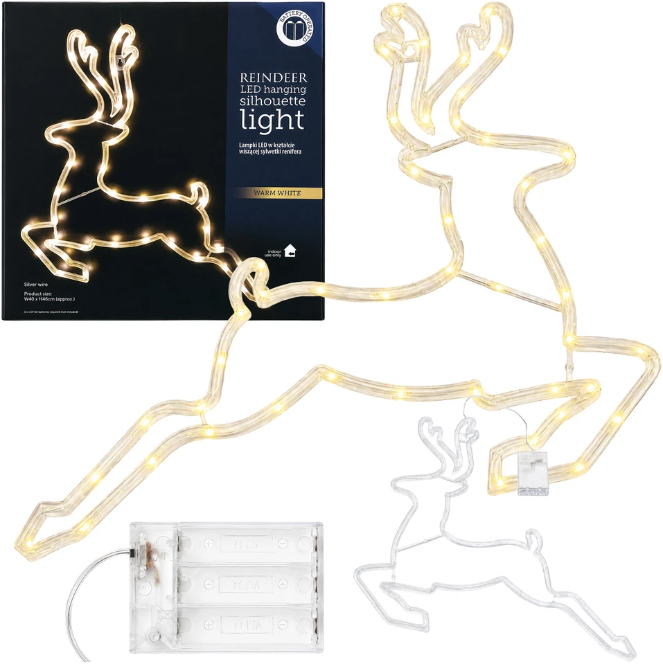 Realne Ceny Krzysztof Alchimionek Renifer Świąteczny 43 Led Baltas Ciepły Dekoracja Ozdoba Lampka 46cm Święta