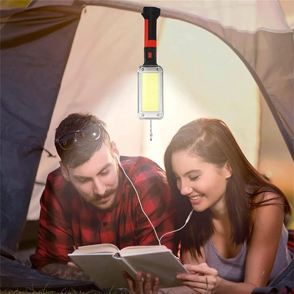 Realne Ceny Krzysztof Alchimionek Žibintuvėlis Lampa Warsztatowa Kanałowa Led su Hakiem Magnesem 700 Lm 20 W Mocna