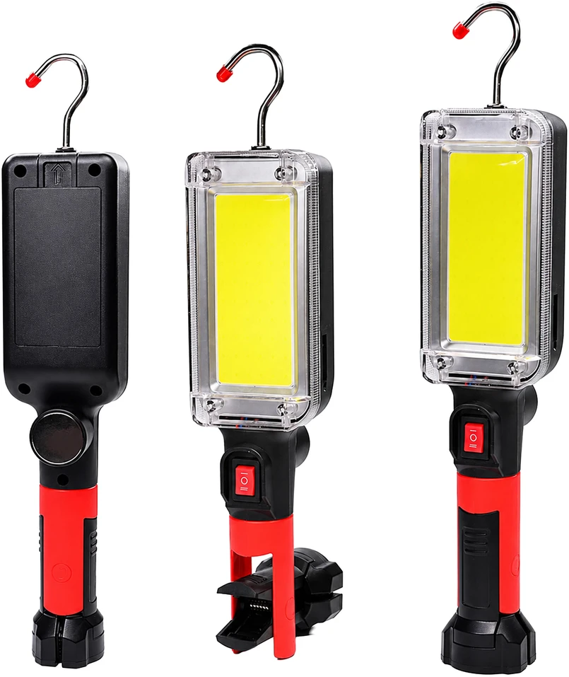 Realne Ceny Krzysztof Alchimionek Žibintuvėlis Lampa Warsztatowa Kanałowa Led su Hakiem Magnesem 700 Lm 20 W Mocna