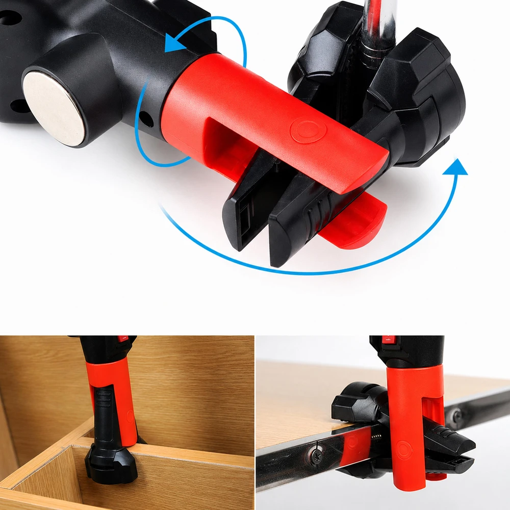 Realne Ceny Krzysztof Alchimionek Žibintuvėlis Lampa Warsztatowa Kanałowa Led su Hakiem Magnesem 700 Lm 20 W Mocna