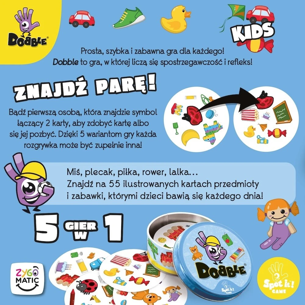 Rebel Stalo žaidimas vaikams Dobble Kids Eco