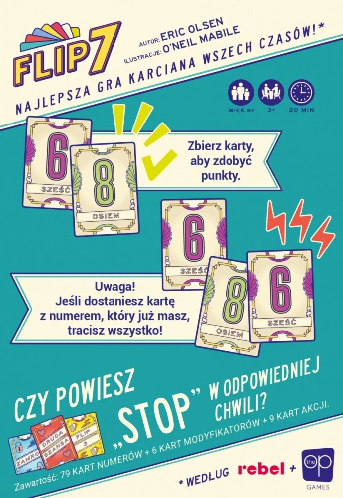Rebel Gra „Flip 7“ žaidimas