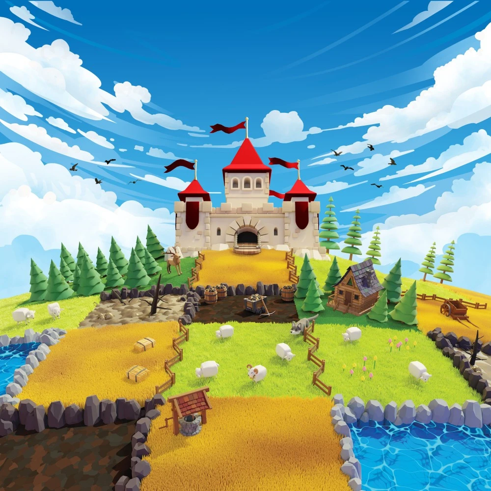 Rebel Gra „Kingdomino“ žaidimas