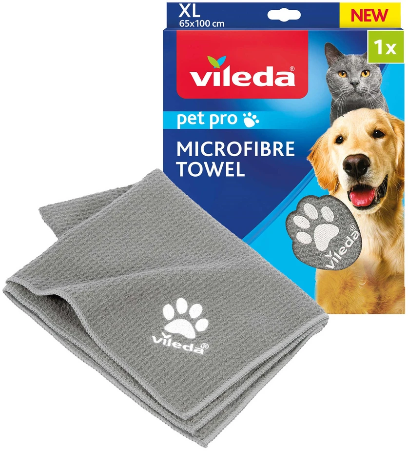 Mikropluošto rankšluostis gyvūnams VILEDA PET PRO, XL dydis