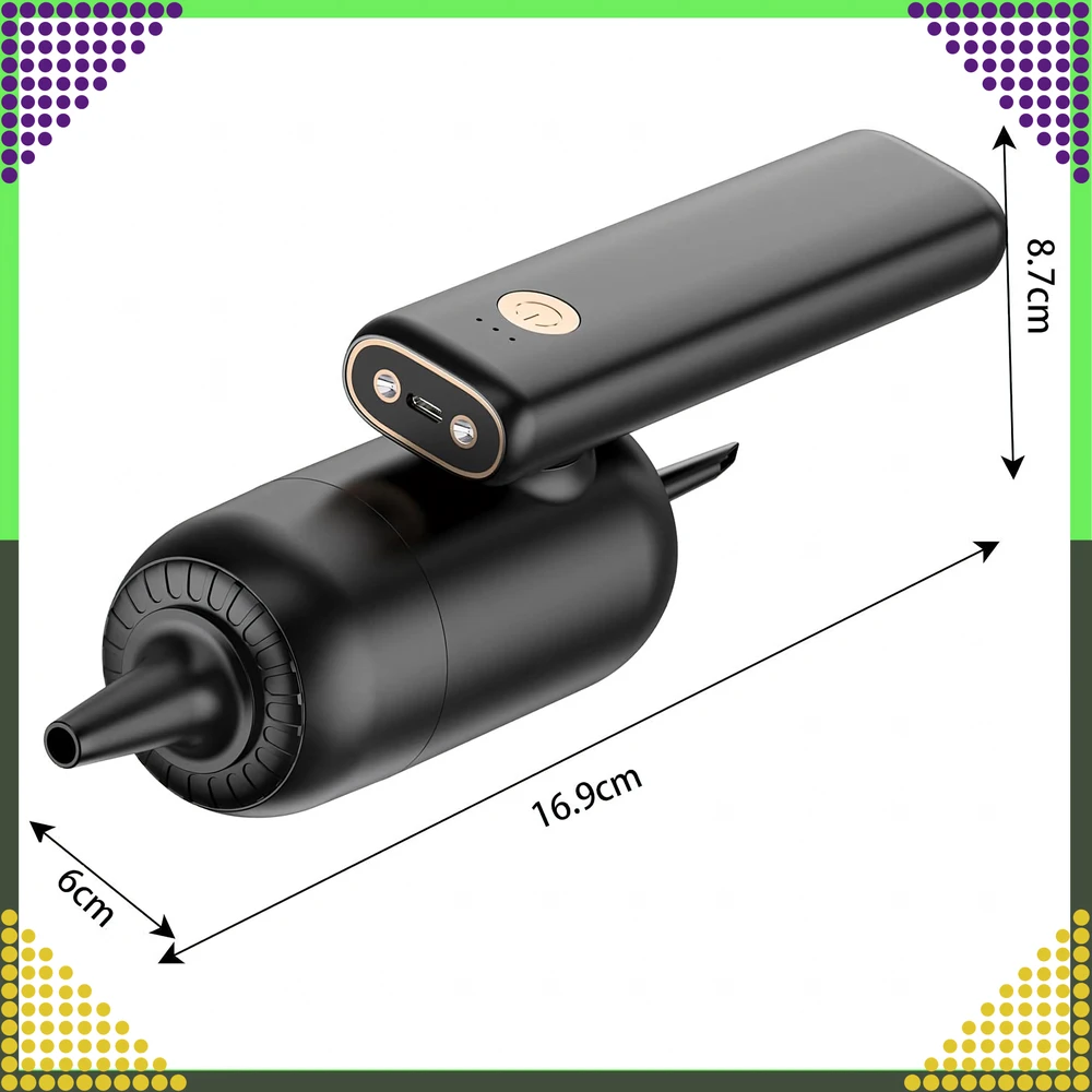 Ręczny Automobilinis dulkių siurblys 2in1 (LED blower) RC-K-644
