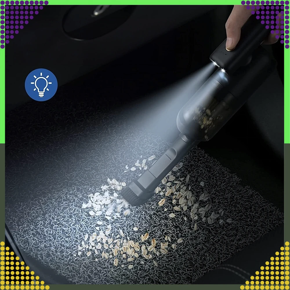 Ręczny Automobilinis dulkių siurblys 2in1 (LED blower) RC-K-644