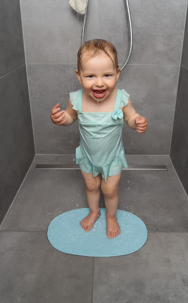 Reer - MyHappyBath kūdikio vonios kilimėlis - mėlynas - 42 x 25 cm