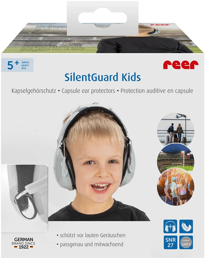 „Reer“ – „SilentGuard“ vaikams skirtos ausinės – pilkos – (RE53271)