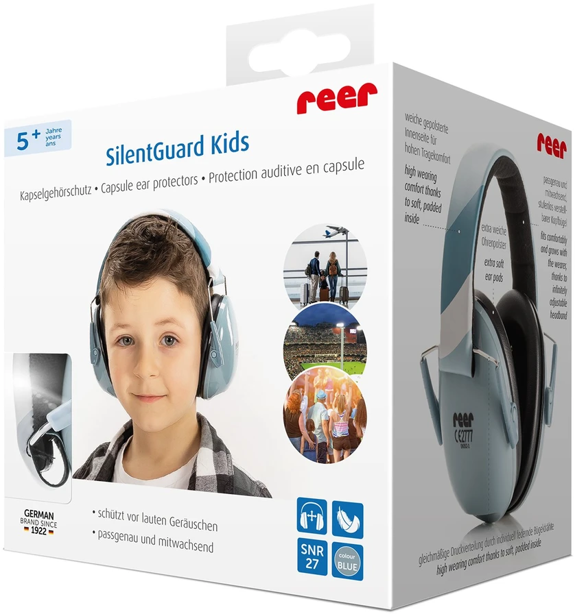 „Reer“ – „SilentGuard“ vaikams skirtos ausų apsaugos – mėlynos – (RE53293)