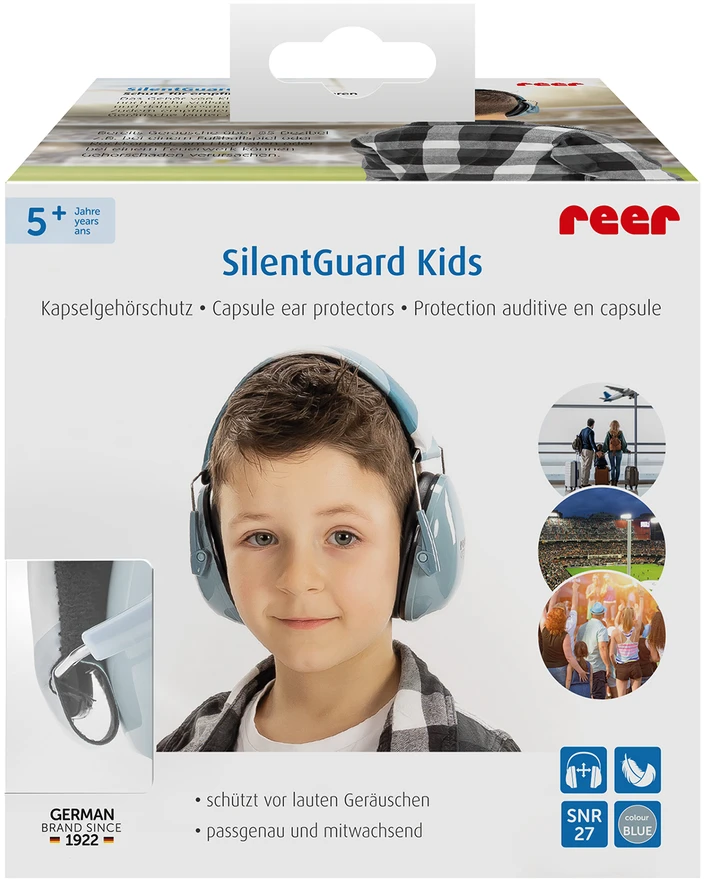 „Reer“ – „SilentGuard“ vaikams skirtos ausų apsaugos – mėlynos – (RE53293)