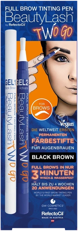 RefectoCil BeautyLash Two Go antakių spalva