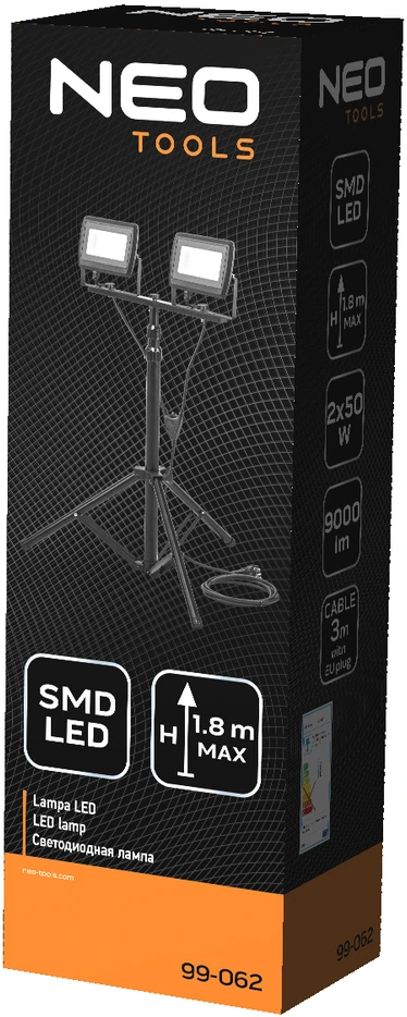 Pastatoma LED lempa, dviguba NEO 99-062