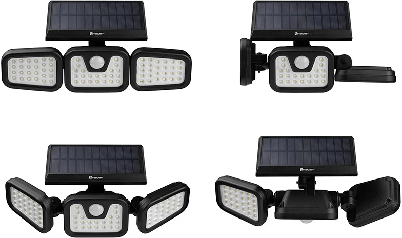 Reflektor solarny LED su judesio jutikliu TRACER SATURN