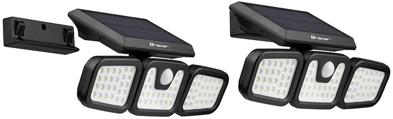 Reflektor solarny LED su judesio jutikliu TRACER SATURN