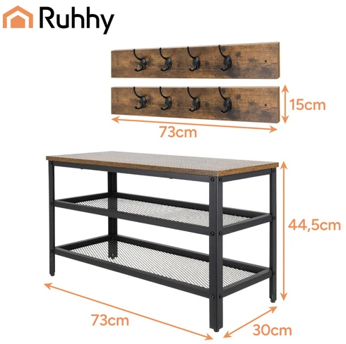 Batų lentyna su pakaba 73 cm Ruhhy 27037