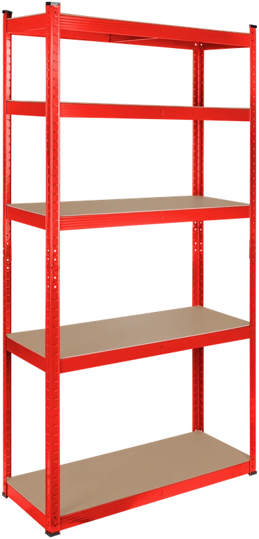 Metalinė sandėlio lentyna 180x90x40 raudona Rebel