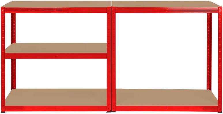 Metalinė sandėlio lentyna 180x90x40 raudona Rebel
