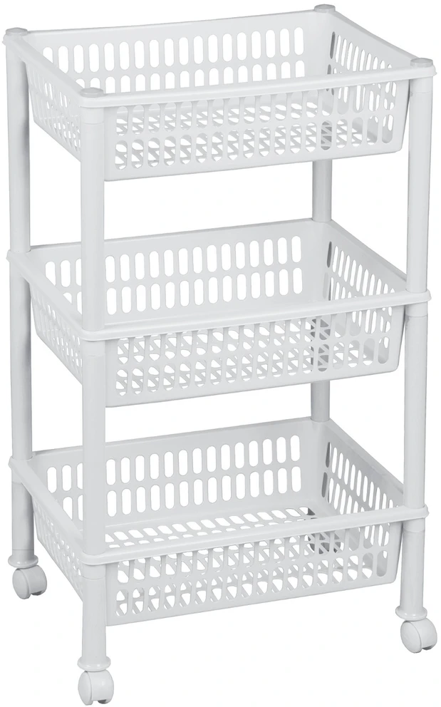Plast Team Lentyna su ratukais, 294 mm x 685 mm x 29 mm, balta