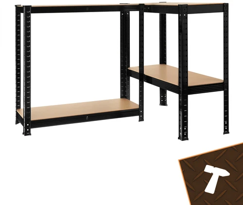 Bigstren Lentyna sandėlis - juoda 150x75x30 Bigstreen