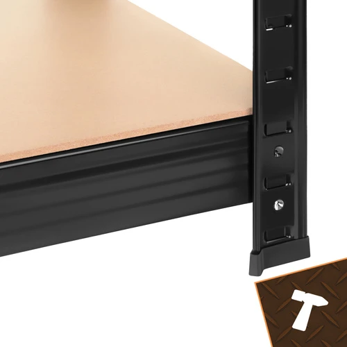 Bigstren Lentyna sandėlis - juoda 150x75x30 Bigstreen