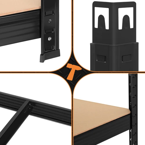 Bigstren Lentyna sandėlis - juoda 150x75x30 Bigstreen