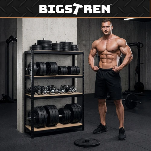 Bigstren Lentyna sandėlis - juoda 150x75x30 Bigstreen