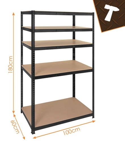 Lentyna magazynowy - juoda 180x100x60 Bigstren