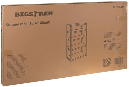 Lentyna magazynowy - juoda 180x100x60 Bigstren
