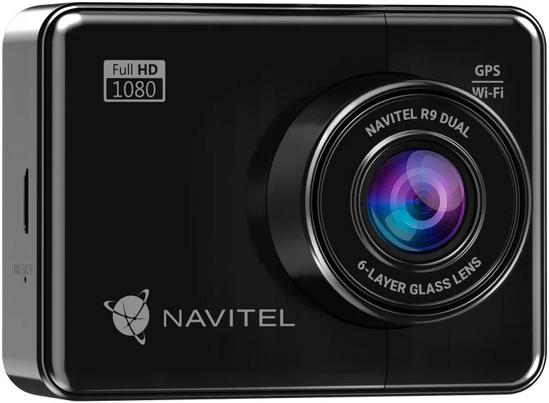 Navitel | R9 DUAL | Wi-Fi | Dviejų kanalų Full HD Dashcam | Garso įrašymo įrenginys
