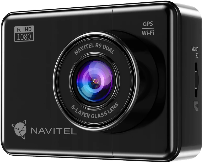 Navitel | R9 DUAL | Wi-Fi | Dviejų kanalų Full HD Dashcam | Garso įrašymo įrenginys