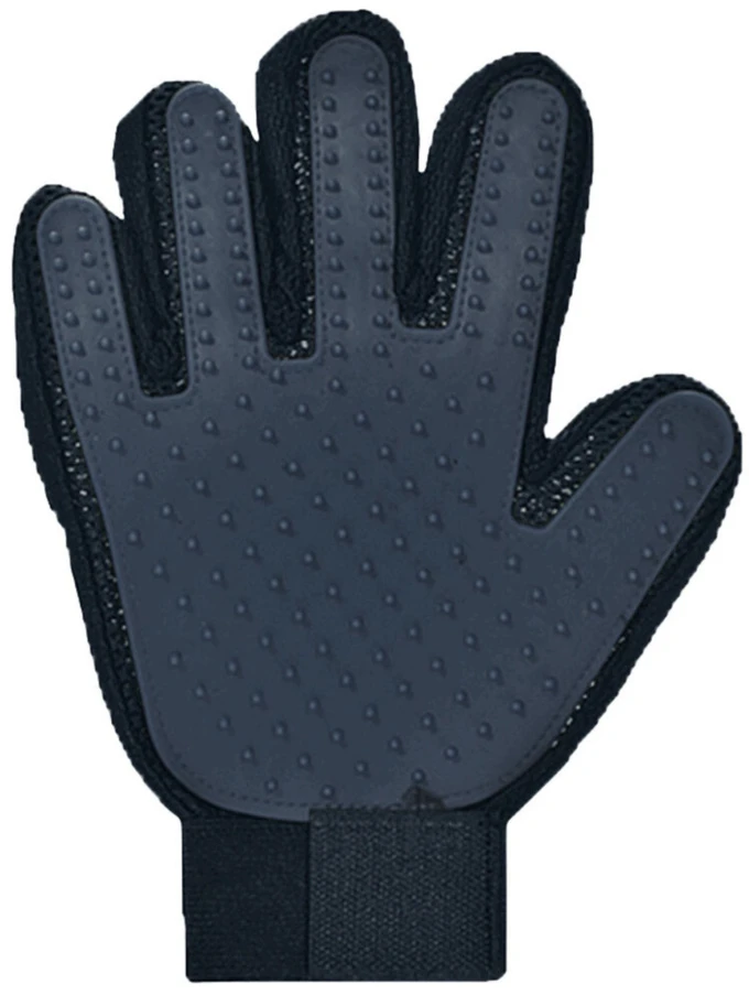 Lean Gyvūnų kailio šukavimo pirštinė su silikoniniais šereliais 23x18 cm