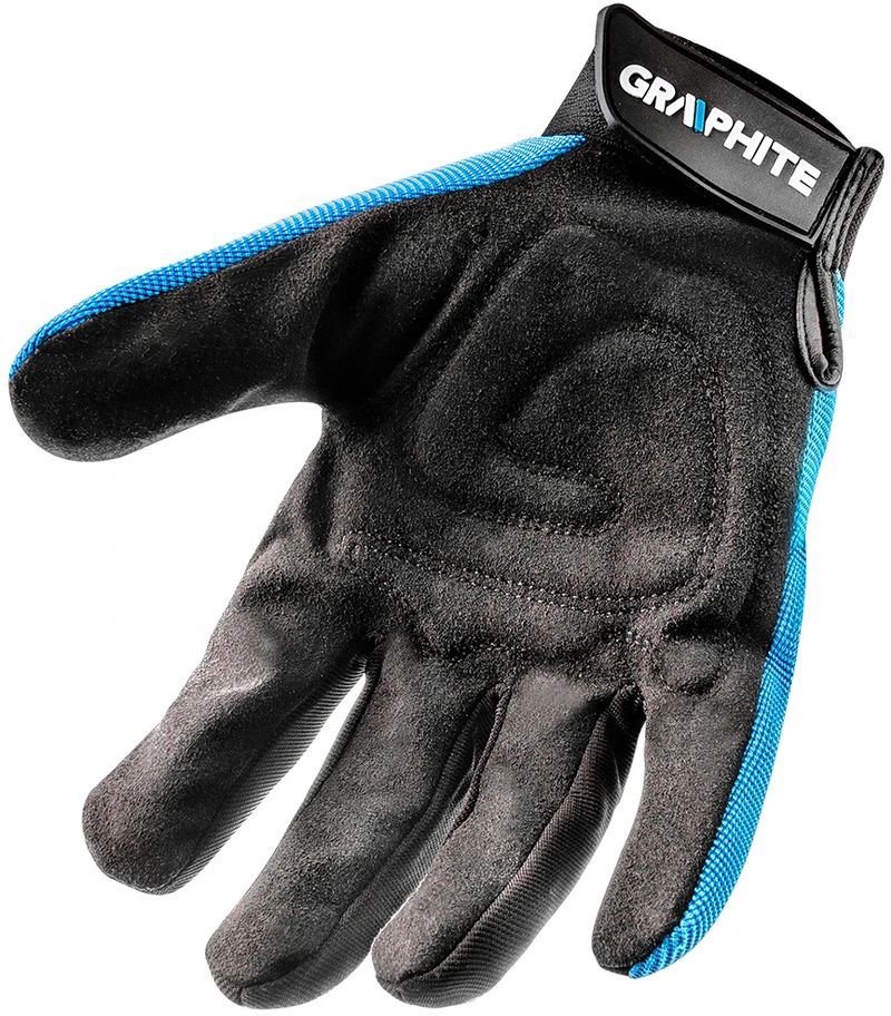 Graphite Rękawice 10 colių darbo pirštinės, sintetinė oda + elastingas audinys