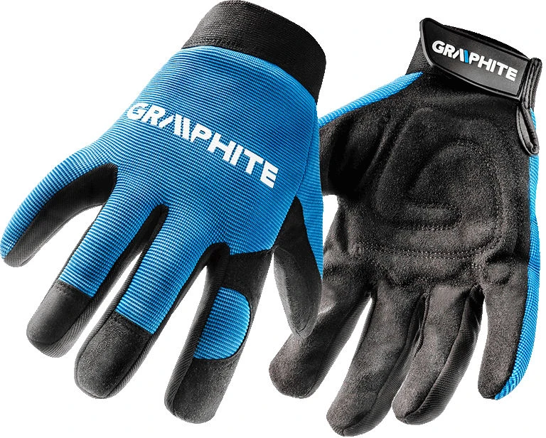 Graphite 10 colių pirštinės – išorė ir delninė dalis