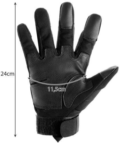 Tactical pirštinės XL- juodas Trizand 21770