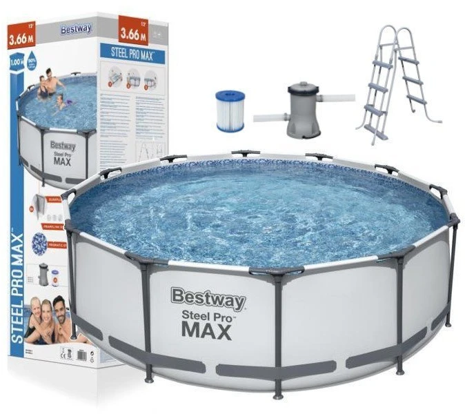 „BestWay Pool Steel Pro MAX“ baseino komplektas, apvalus, 366 x 100 cm