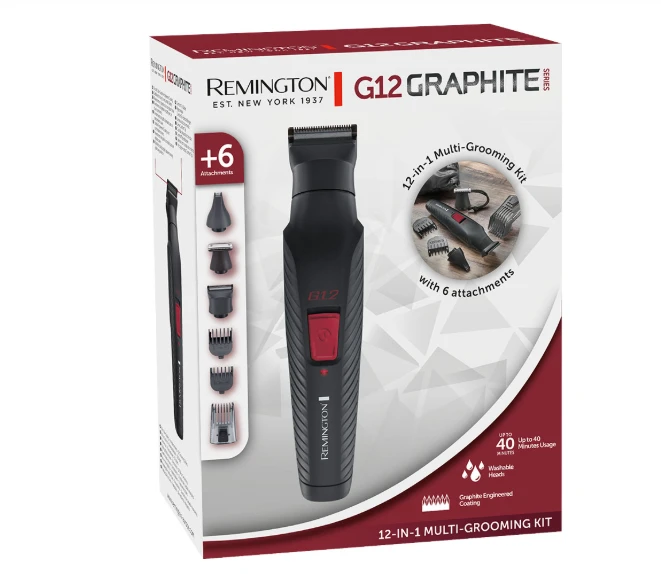 Remington G12 Graphite serijos daugiafunkcis plaukų kirpimo rinkinys PG2120
