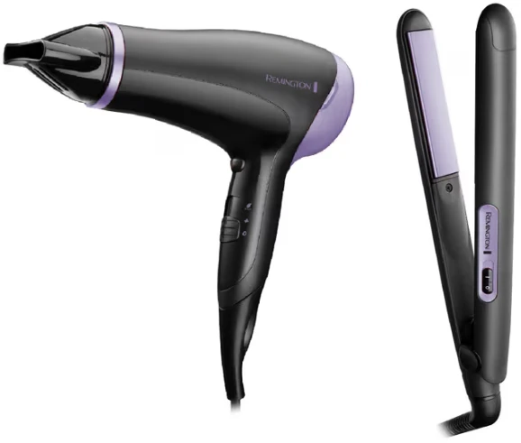 Remington - Style Essentials dovanų rinkinys - plaukų džiovintuvas ir tiesintuvas D3016GP