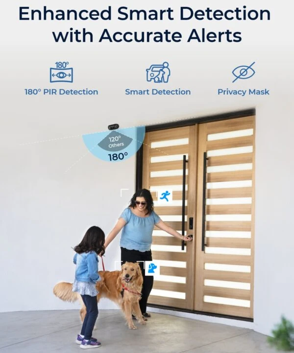 „Reolink“ – „Argus 4 Pro 4K“ spalvoto vaizdo lauko kamera – balta