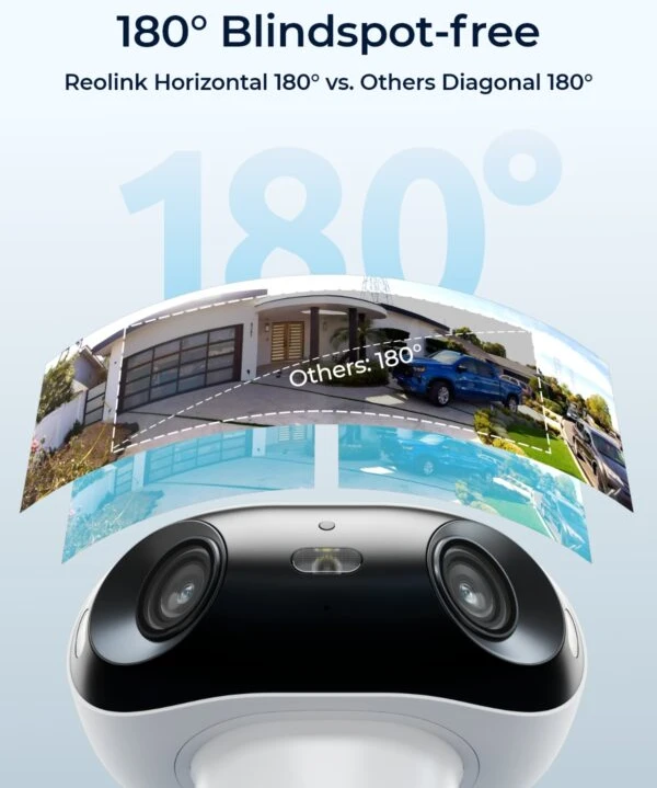 „Reolink“ – „Argus 4 Pro 4K“ spalvoto vaizdo lauko kamera – balta