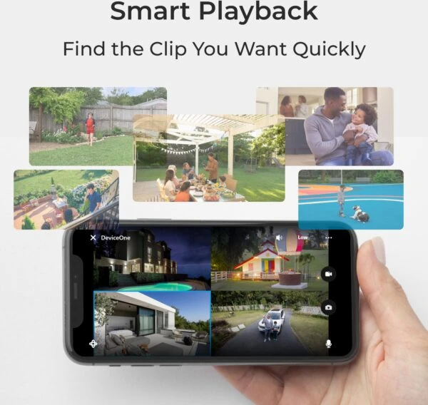 „Reolink – Go PT Plus“ (G430) 4G LTE lauko kamera su baterija – balta