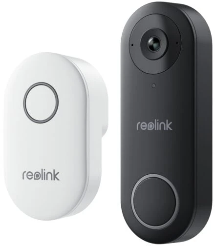 „Reolink“ – vaizdo durų skambutis su „Wi-Fi Smart 2K+“ (D340W) – juodas