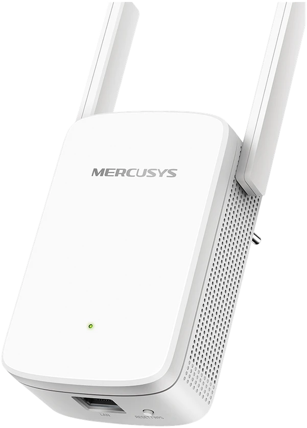 TP-Link Mercusys | AC1200 Wi-Fi diapazono plėstuvas | ME30 | 802.11ac | 2GHz/5GHz | 867+300 Mbit/s | 10/100 Mbit/s | Ethernet LAN (RJ-45) jungtys 1 | MU-MiMO Nr. | nėra PoE | Antenos tipas 2x išorinė