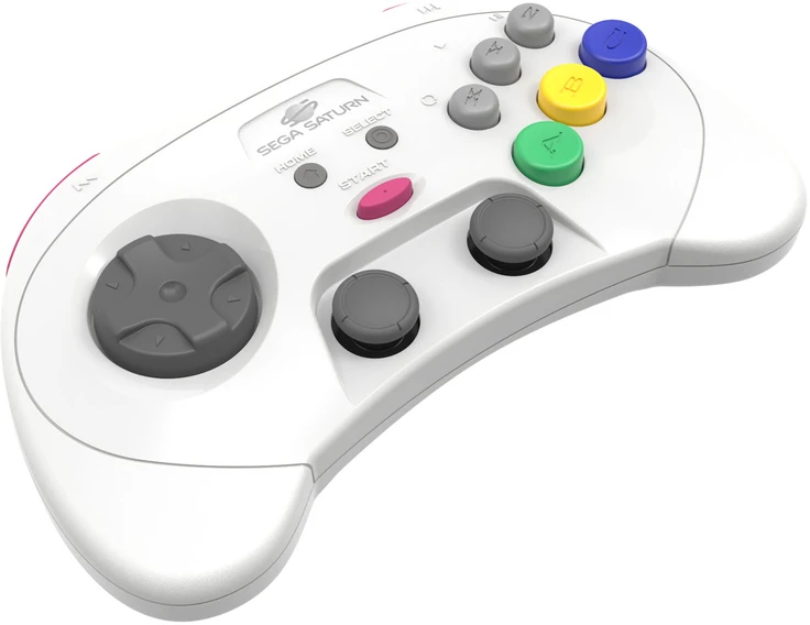 „Retro-Bit“ – „SEGA Saturn PRO“ valdiklis – baltas