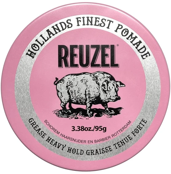 REUZEL - Rožinė stiprios fiksacijos riebalinė pomada 95 g