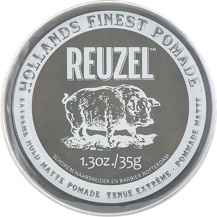 Reuzel Hollands Finest Pomade Extreme Hold Matte Pomade Hair Kreminis, 35 g